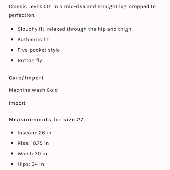 Levis 501S - Picture 8 of 8